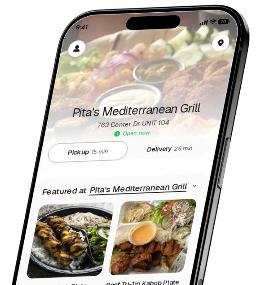 Pita's Mediterranean Grill app preview