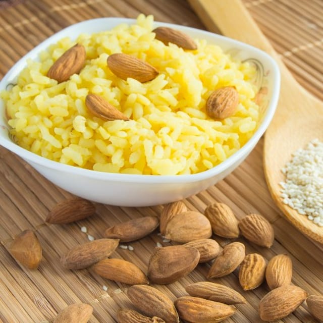 Almond Topped Rice.