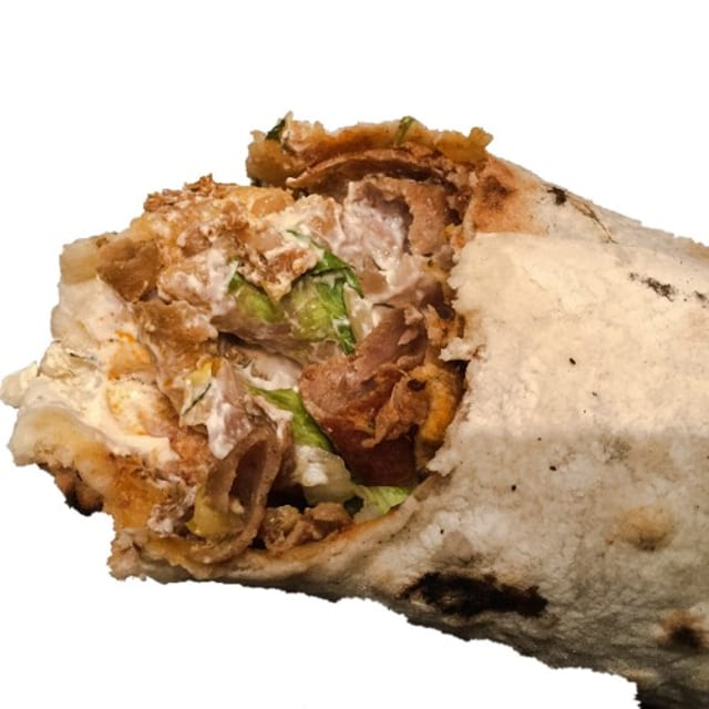 Beef Tri-Tip Shawarma Sandwich.