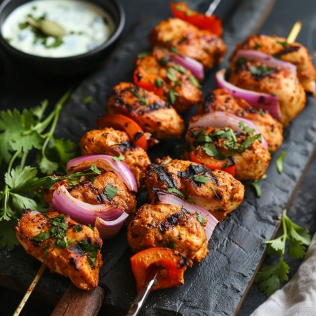 Skewer Chicken Kabob.